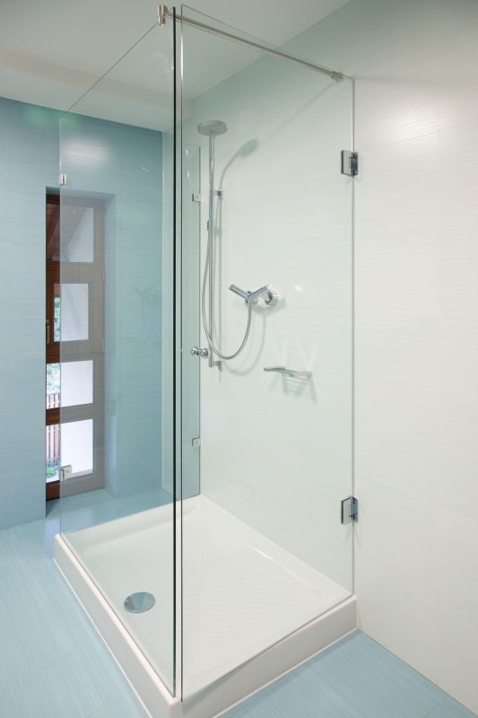 Walk-In Shower with Glass Walls